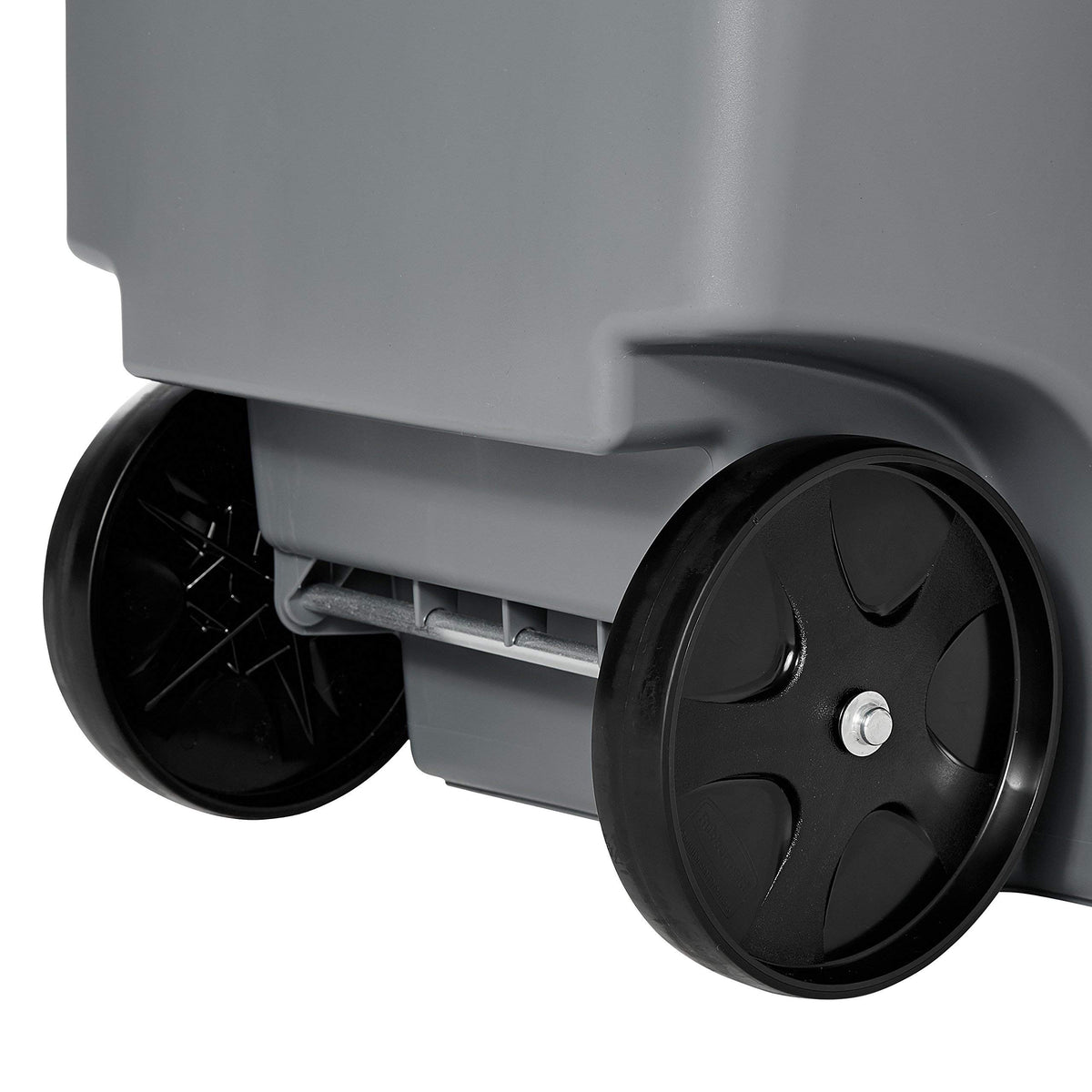 65 Gal Plastic Trash Can with Wheels O375842