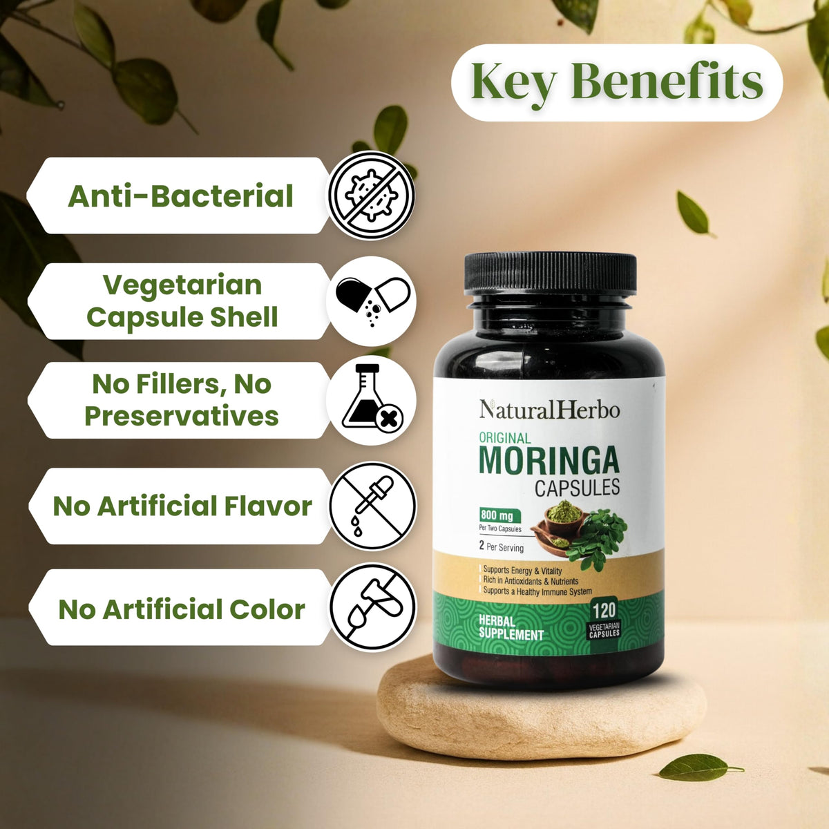 Moringa Capsules 120 Capsules O5129
