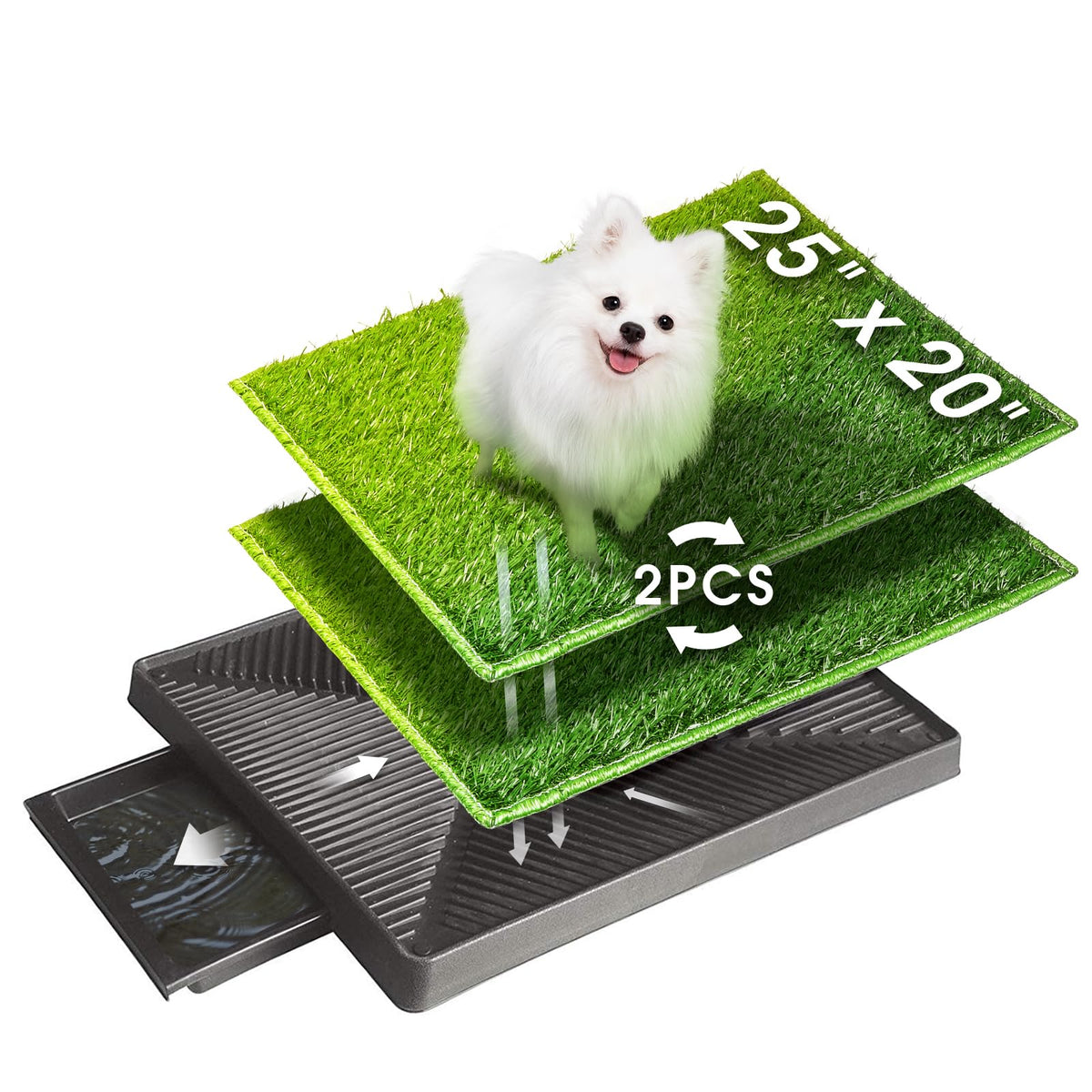 Dog Toilet Indoor Puppy Training Pad 25''x20'' J988240