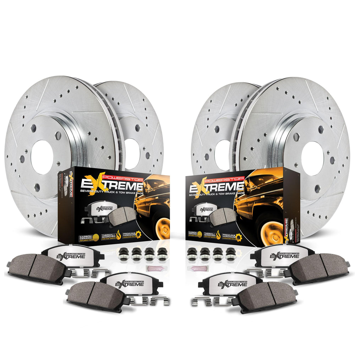 Front & Rear Brake Pad & Rotor Kit S6864