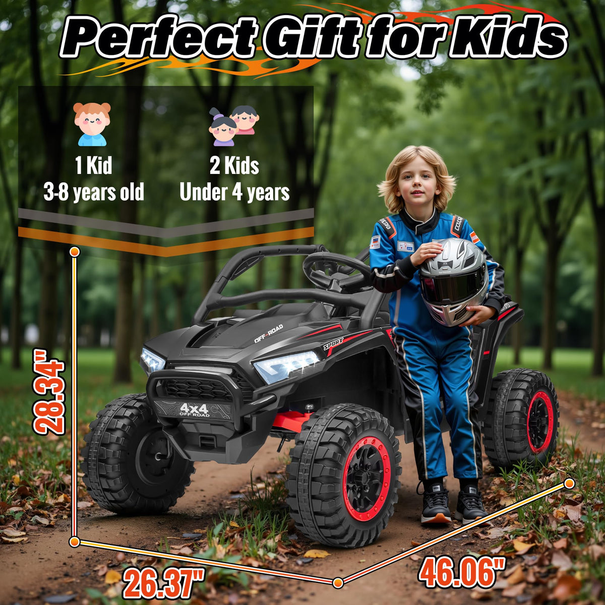 24V 2 Seater 4X4 Off-Road UTV Ride on Car E42248