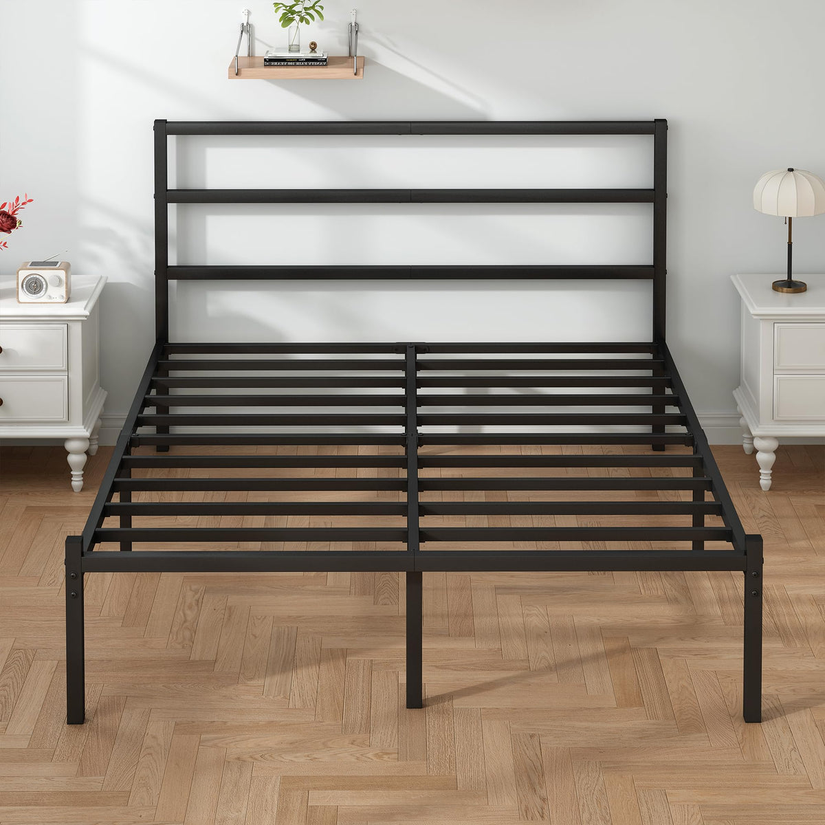 Black Full Size Bed Frame J313