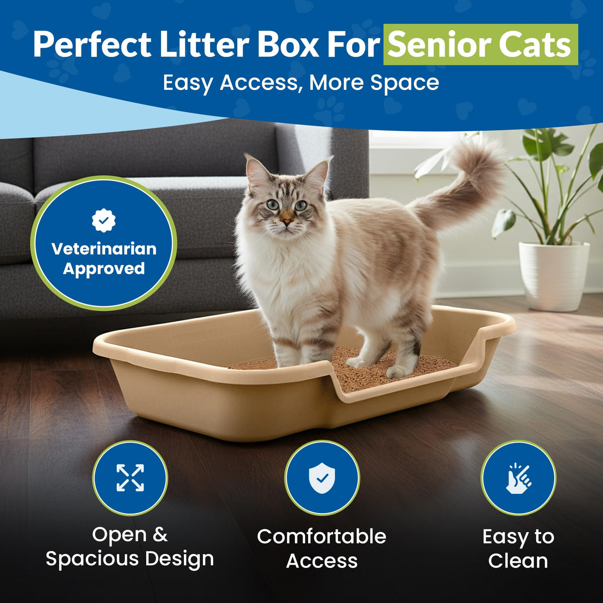 Large Cat Litter Box V8144