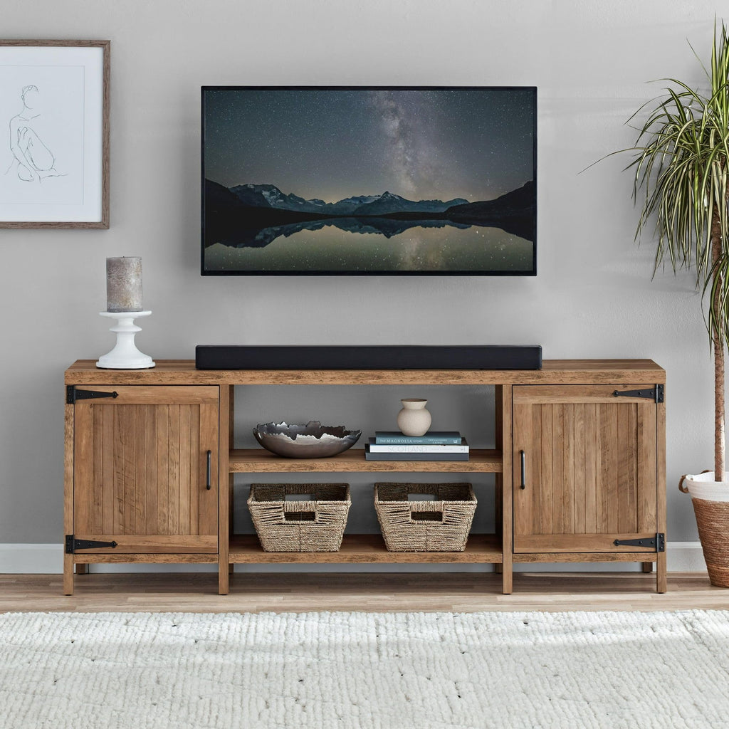Rustic 70 in TV Stand with 2 Storage Cabinets Z8171