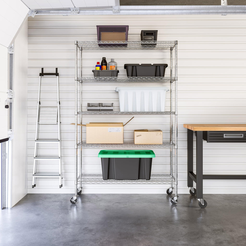 5-Tier Solid Steel Wire Shelving Rack M770817