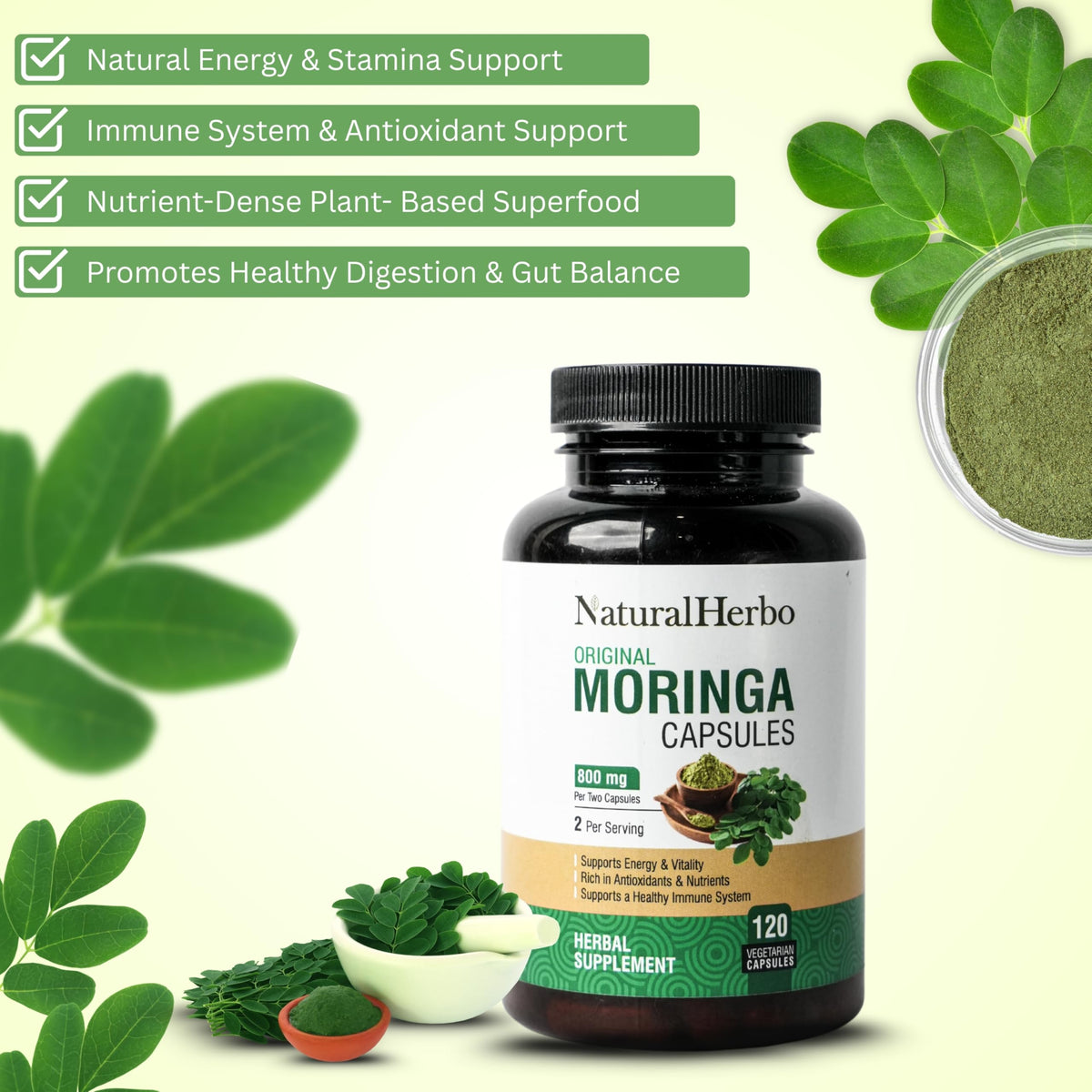 Moringa Capsules 120 Capsules O5129