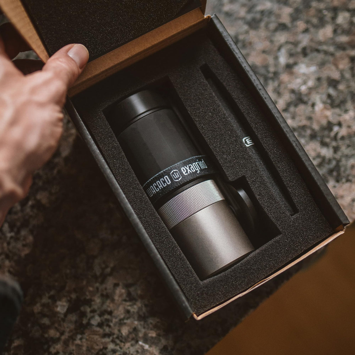 Manual 38mm Stainless Steel Conical Burr Coffee Grinder V115