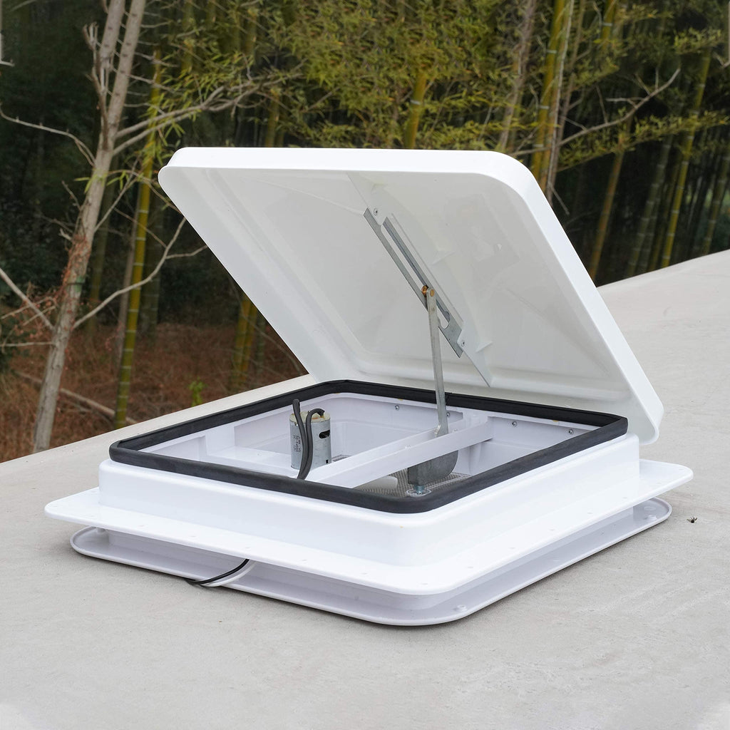 2 Pack 14 Inch White RV Roof Vent Cover G9058