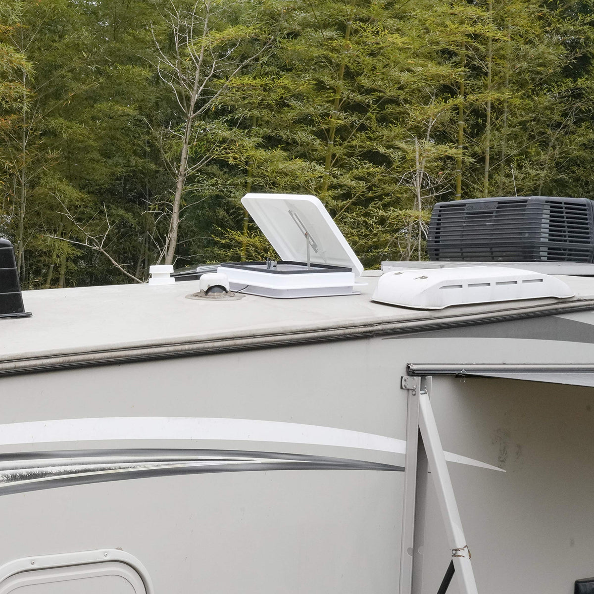 2 Pack 14 Inch White RV Roof Vent Cover G9058
