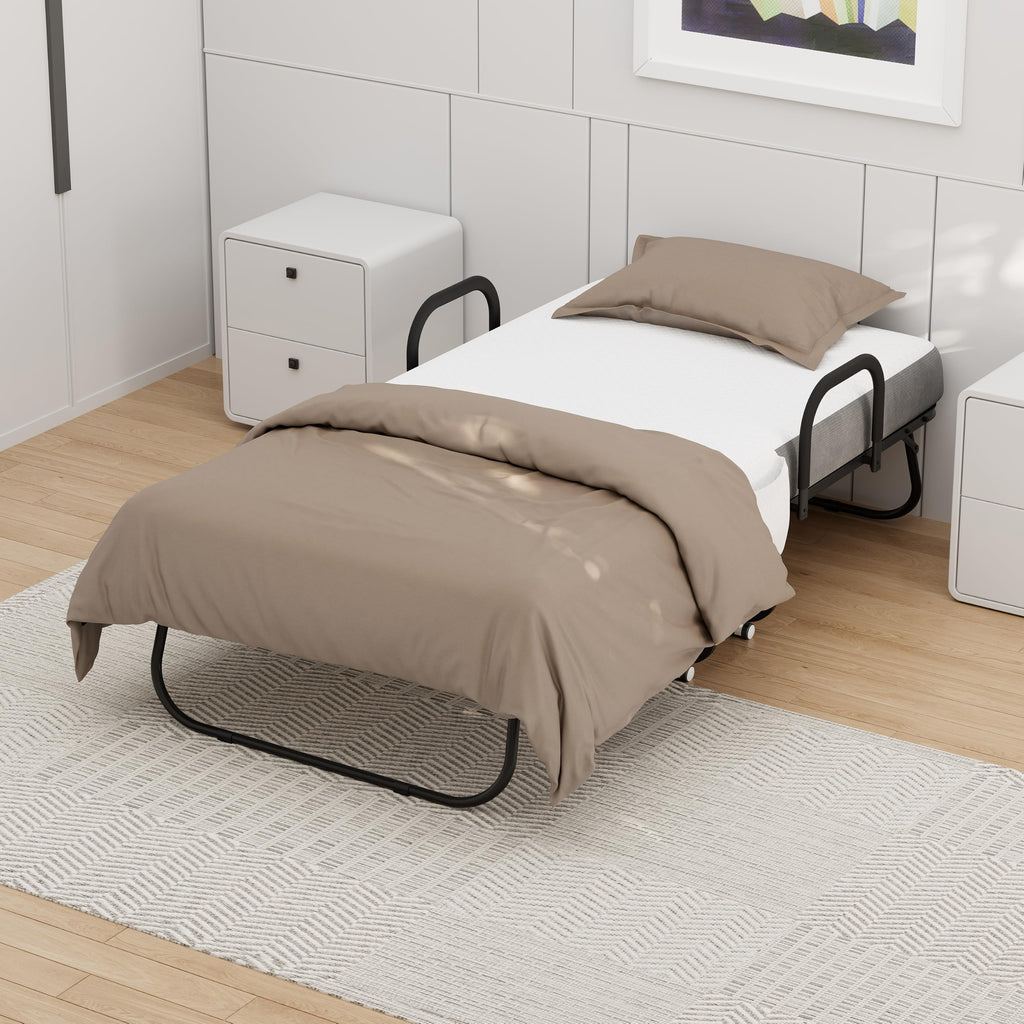 Twin Size Folding Bed with Memory Foam Mattress Z778