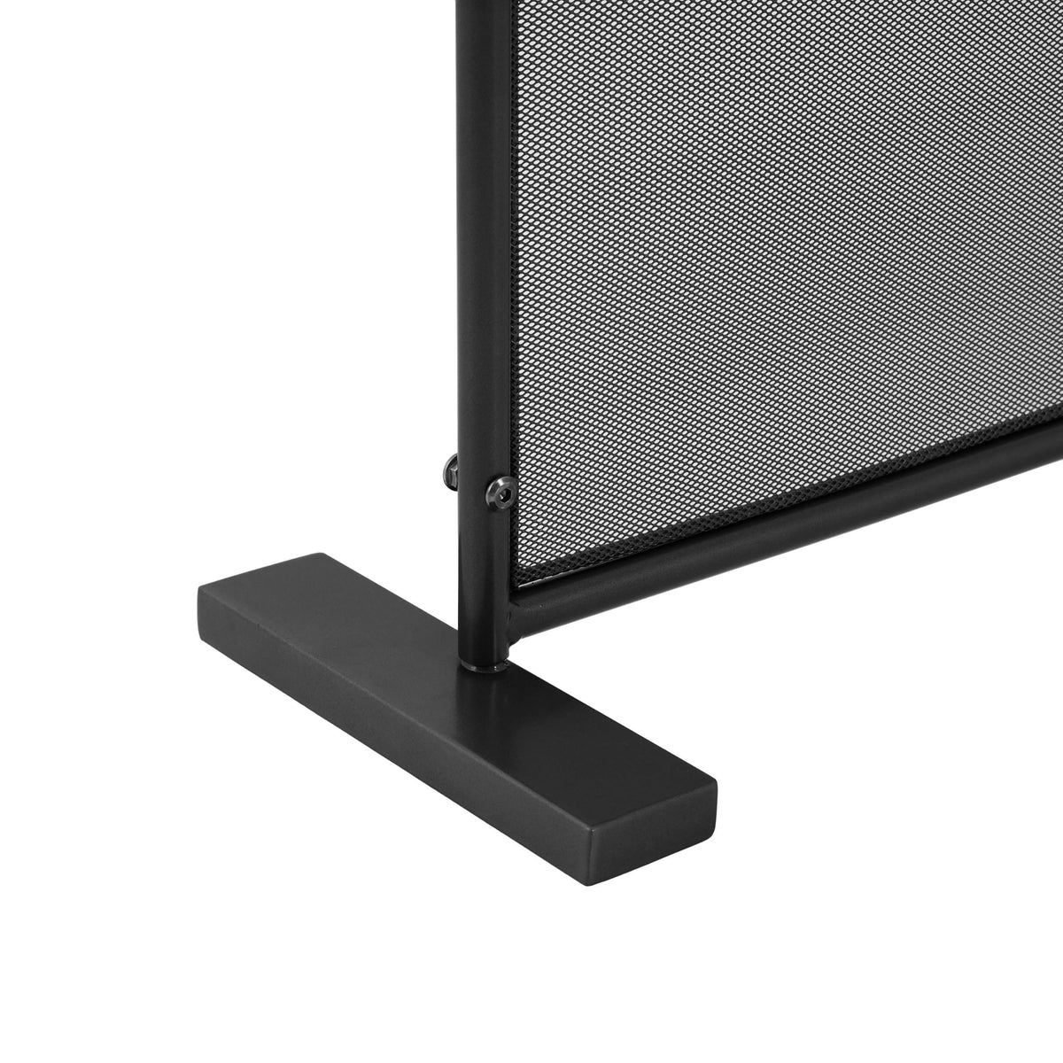 Black Freestanding Fireplace Screen D5583