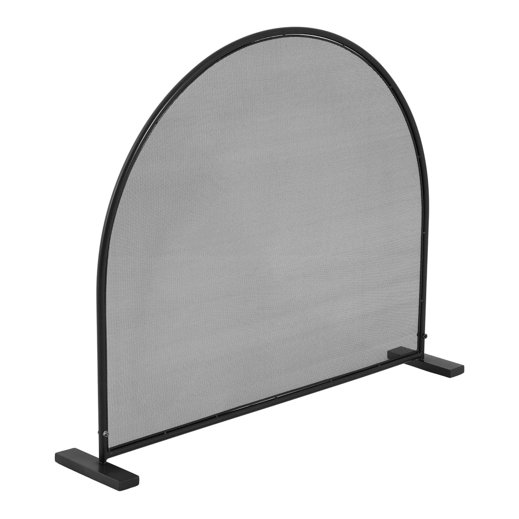 Black Freestanding Fireplace Screen D5583